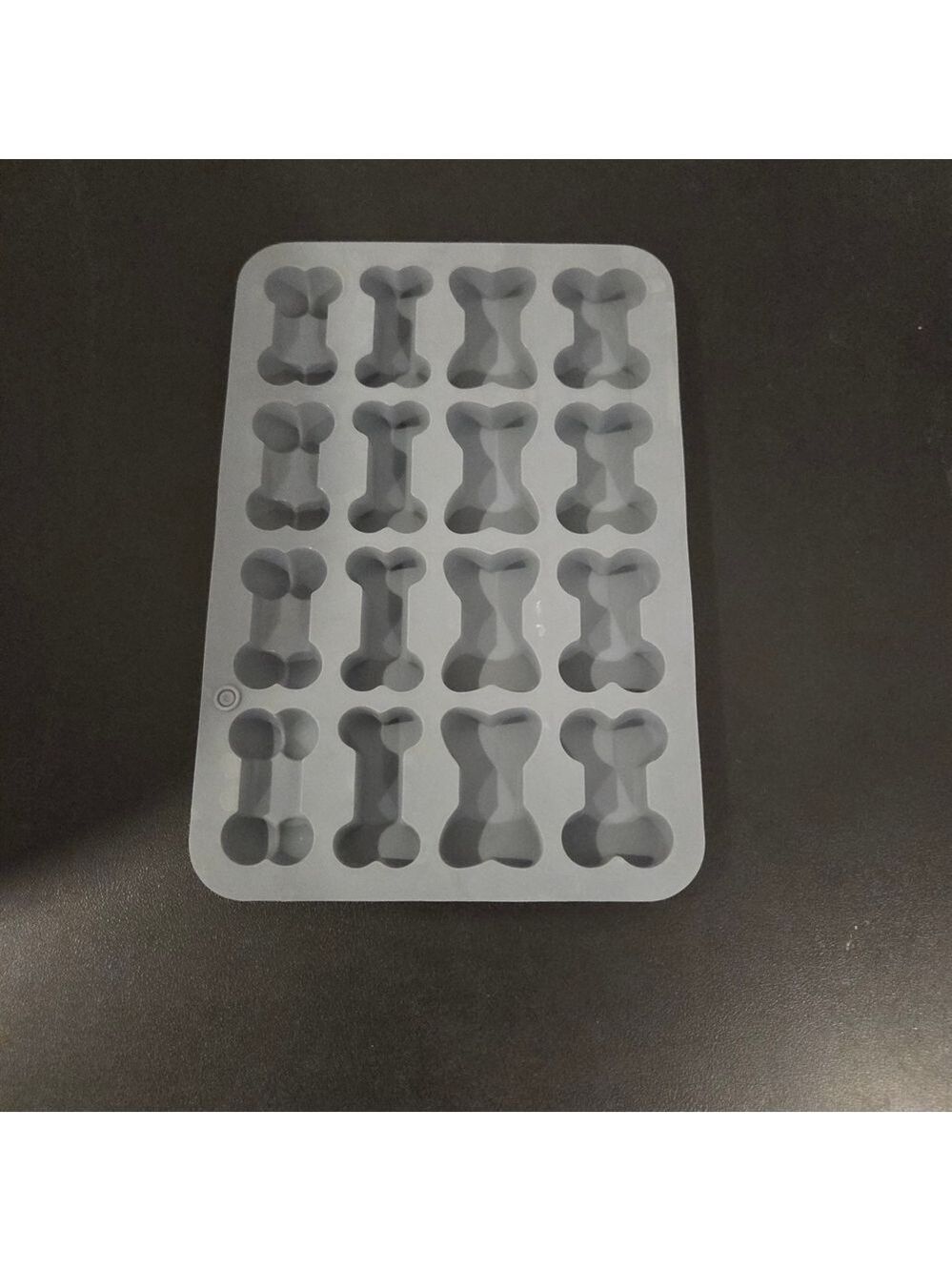 Gray Bone-Shaped Silicone Mold
